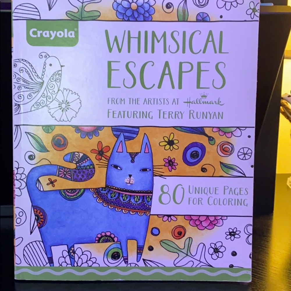 Whimsical escapes coloring book